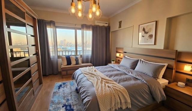 Luxury 3BR Panoramic Nile View | Next to Pharaonic Village