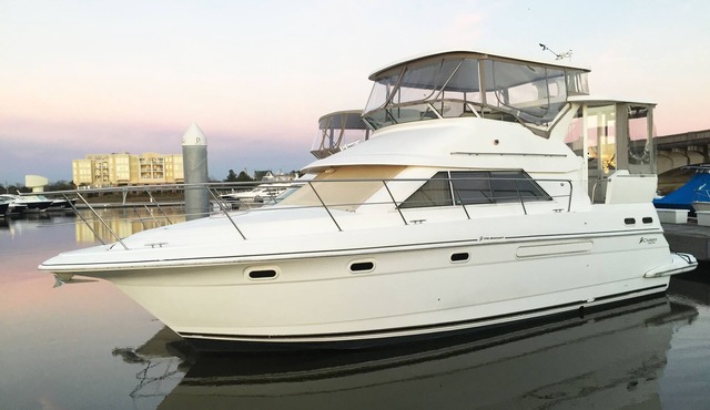 Luxury yacht in downtown Charleston, SC