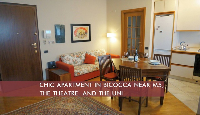 [M5 Bicocca-Uni. Connect to Brera, Isola] Daini 4 Sub 4. Elegant apartment.