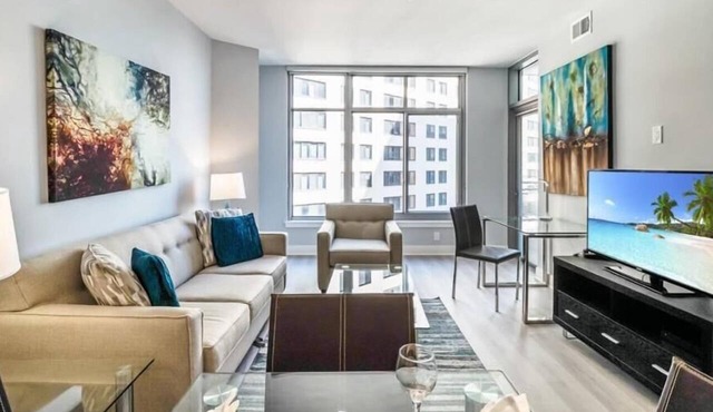 Near Bethesda Station | Balcony & Rooftop Terrace | McCrillis Gardens Nearby | by GLS