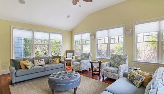 NEW LISTING! Fantastic 5BD-Central A/C, Patio w/Fireplace, Outdoor Shower, Private Association Beach