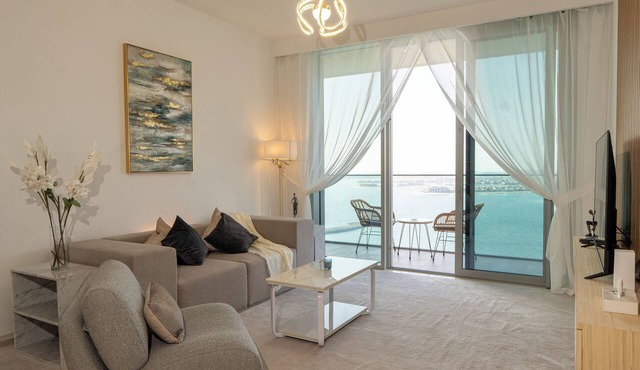 Plush 2 bed Apartment | Full Sea View | A* Service | Direct Beach Access