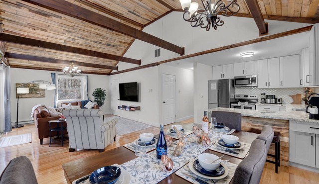 Pocono Mountains Luxury Retreat with king bed and Game Room in the woods.