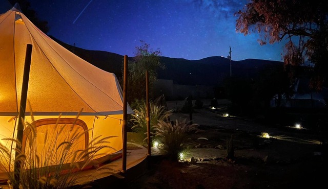 Pool/Jacuzzi/Private bathroom Valle de Guadalupe Sunset Tent