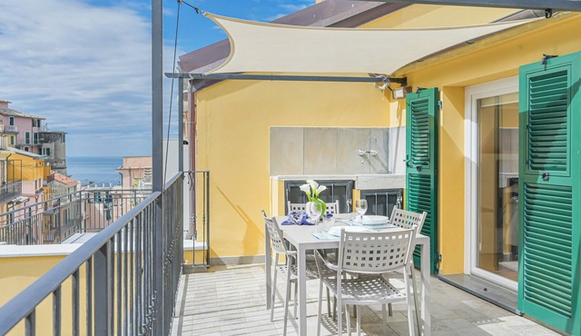 Private terrace house in Manarola, Cinque Terre