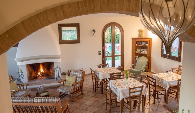 Renovated farmhouse with swimming pool and large garden.