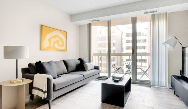 Serene Foggy Bottom 1BR w/Gym & W/D, near Metro & GWU, by Blueground