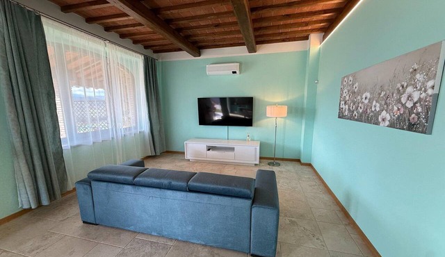 Spacious apartment in Poppi with shared pool