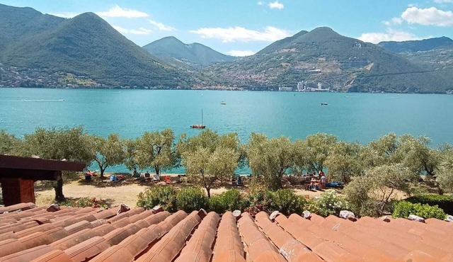 Spacious apartment with lake view and swimming pool in Monte Isola