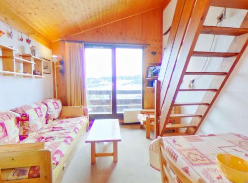 Studio cabine 4 personnes aux Saisies, centre proche - FR-1-594-145