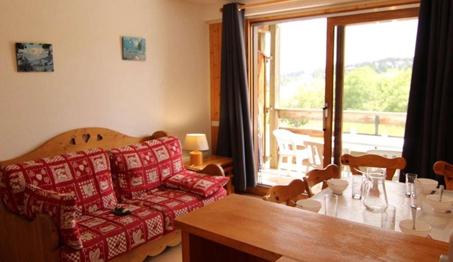 Studio cabine Les Saisies 6 pers, proche centre - FR-1-594-96