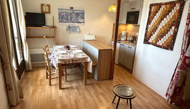 Studio cabine Les Saisies, 4 personnes, central avec balcon - FR-1-594-192