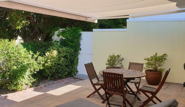 Studio in its own little house with nice terrace covered by a big awning