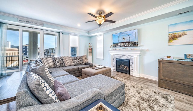 Stunning Beach Block 5BR/4BA Home w/Elevator & Outdoor Decks–Steps to Boardwalk