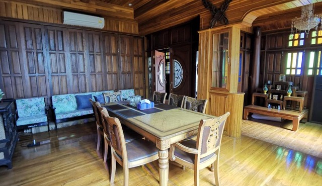 Thai traditional wooden house