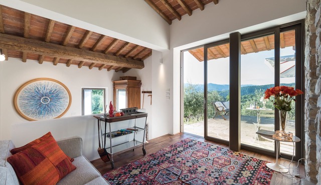 The MOONLIT & SUNNY COTTAGE in an olive grove near Florence in Tuscany