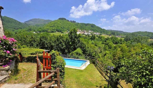 Traditional style stone cottage with private pool
