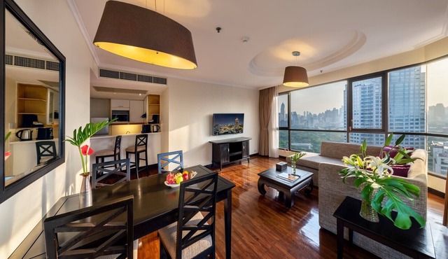 Two Bedroom Suite with views across the city