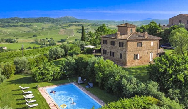 Typical villa with private pool in a panoramic position in southern Tuscany, a few kilometres from t