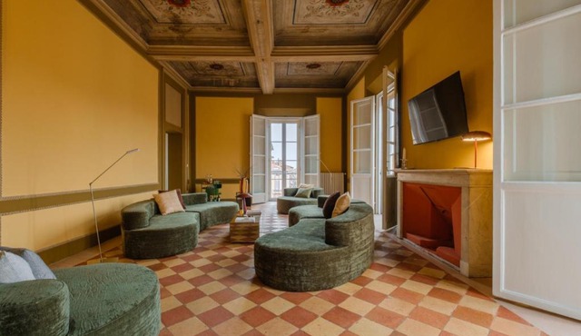 Unique Luxury Bologna Penthouse with Frescoes and Charm