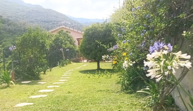 Villa Iris located in Stellanello, a characteristic Ligurian village.