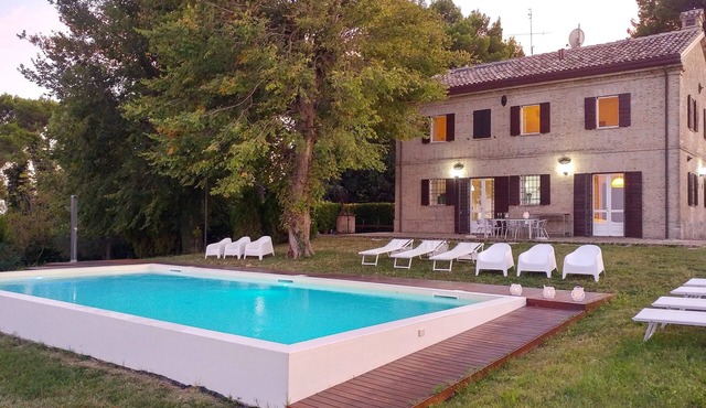 Villa overlooking the sea in the San Bartolo Natural Park. Pesaro