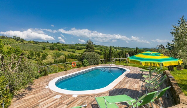 Wonderful villa with private pool, A/C, WIFI, TV, patio, pets allowed and panoramic view